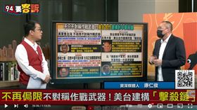 康仁俊表示美中分工合作建構對中擊殺鏈