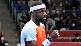 ▲提亞佛（Frances Tiafoe）連贏6盤晉級日網賽男單4強。（圖／翻攝自日本公開賽推特）