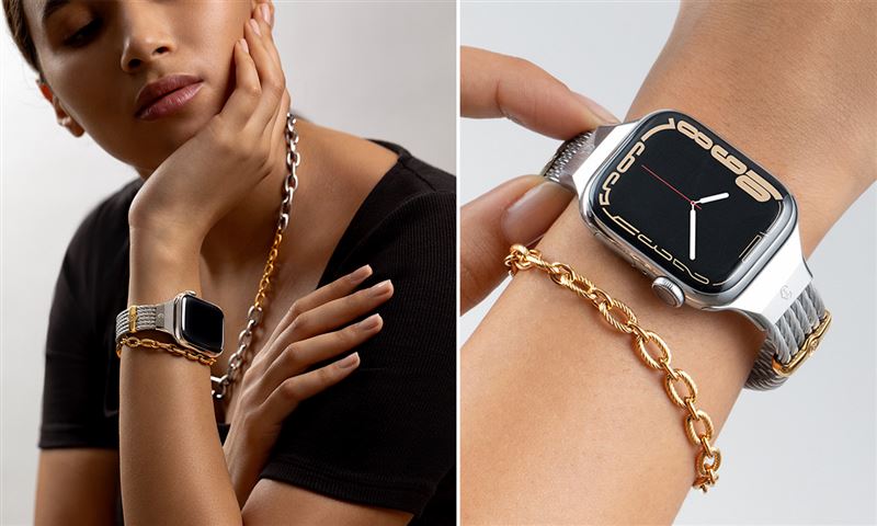 開放式鋼索錶帶及經典鎖鍊的Apple Watch專用錶帶