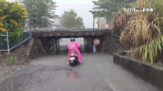 暴雨釀宜蘭淹水災情　騎士險闖涵洞滅頂