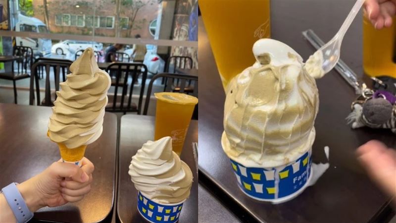 買霜淇淋遇佛心店員　狂擠7圈半網羨炸