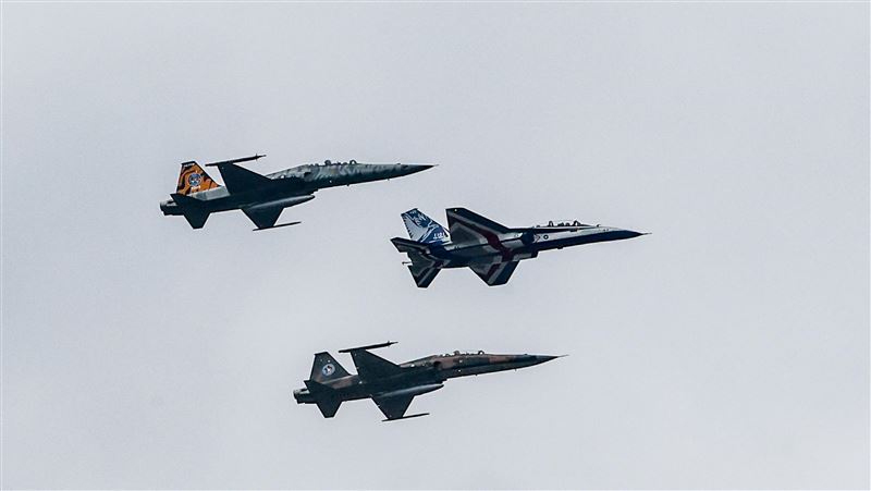 F-5戰機尾翼1亮點　國慶編隊勇鷹致敬歷史