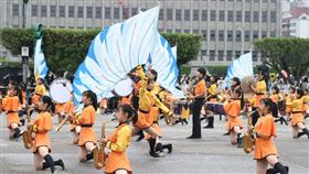 「橘色惡魔」橘高校國慶表演。（圖／記者邱榮吉攝影）