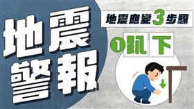凌晨3時24分台灣東部海域發生規模5.9地震，幾乎全台有感。（圖／翻攝自侯友宜臉書）