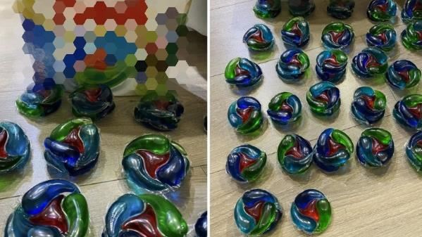 大陸浙江一名王姓女子用力把放很久、黏在一起的洗衣膠囊扯開時，竟然「砰」一聲爆開（示意圖／資料照）