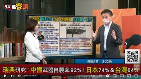 于北辰表示中國武器自製率高，反而暴露後勤補給一被攻擊就癱瘓的缺點。