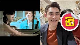 當年陳奕歌曲中的MV女主角身穿白紗開貨車。（圖／翻攝自YouTube）