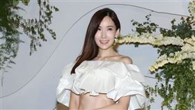 林志穎老婆陳若儀11日出席婚宴活動。（圖／記者邱榮吉拍攝）