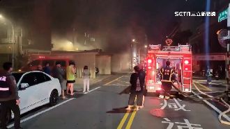 八德宮廟車庫暗夜惡火　警消急灌救無人傷