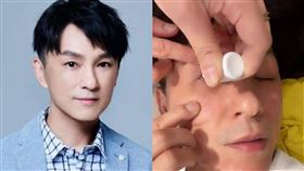 名嘴狄志偉不小心把殺菌藥水點成眼藥水，急忙掛急診。（圖／翻攝狄志偉臉書）