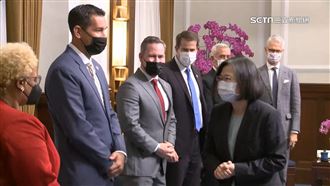 接見美議員訪團！蔡英文：盼支持台美貿易