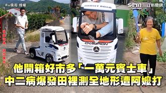 開箱好市多萬元賓士　中二病爆發遭阿嬤打