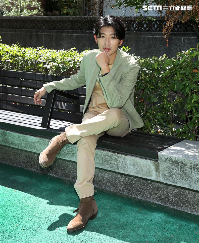 曾少宗金鐘三立新聞網專訪。（記者邱榮吉/攝影）