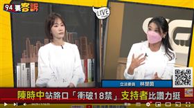 林楚茵表示陳時中站路口是希望大家不要忘記這次還有18歲公民權