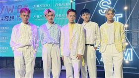 巴比、孟維、蔡朕、Nelson和學文出席髮品品牌發表會。（圖／記者林明柔攝影）