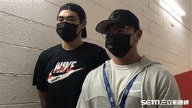 陳柏毓、鄭宗哲來天母探班。(圖／記者蔡厚瑄攝影)