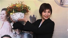 （左起）吳定謙、唐美雲、蔡振南、張書宇出席《孟婆客棧》金鐘入圍餐會。（圖／民視提供）
