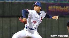 ▲U23世界盃棒球賽，台灣隊中繼投手王彥程。（圖／記者劉彥池攝影）