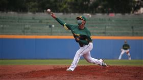 台灣隊推來自合庫的好手賴延峰抗德。（資料圖／棒協提供）