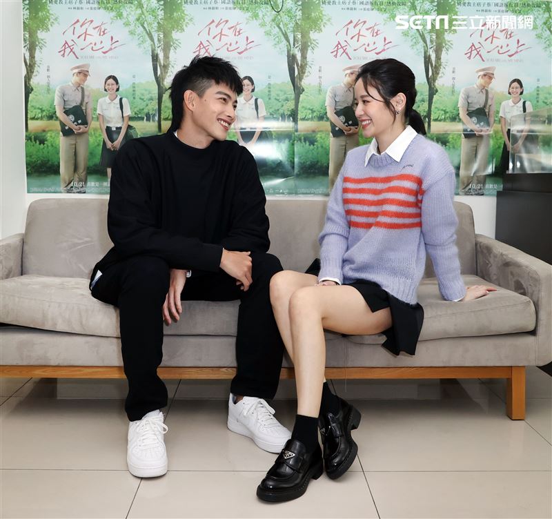 「你在我心上」張庭瑚、袁子芸三立新聞網專訪。（記者邱榮吉/攝影）