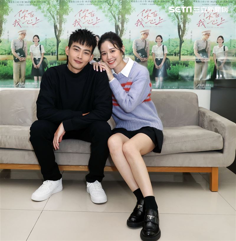 「你在我心上」張庭瑚、袁子芸三立新聞網專訪。（記者邱榮吉/攝影）