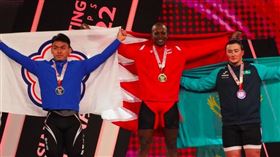 舉重亞錦賽陳柏任3破全國　勇奪2銀1銅，圖翻攝自亞洲舉重總會網頁awfederation.com