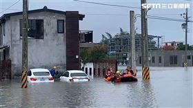 宜蘭,淹水,尼莎,民宿,遊客,橡皮艇