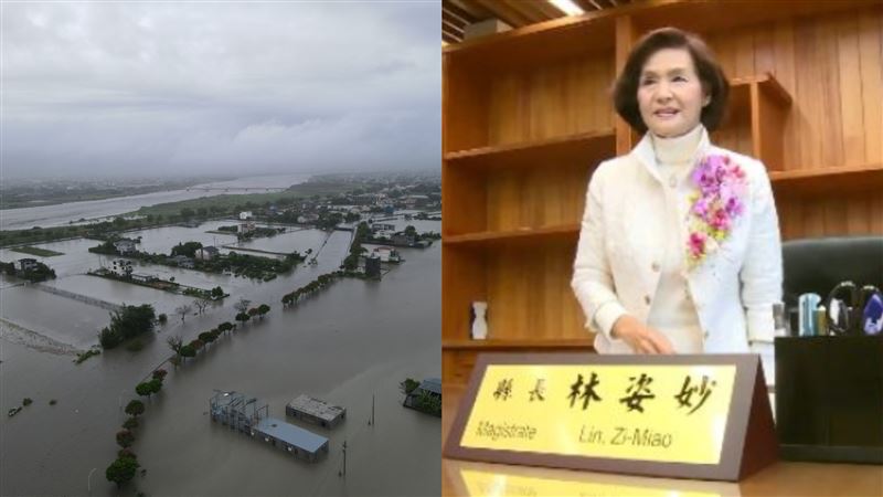 宜蘭大淹水林姿妙靜悄悄　宜蘭人湧臉書嗆