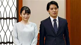 真子公主（左）和小室圭（右）定居美國紐約多次爆出經濟危機。（圖／美聯社／達志影像）