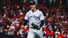 洋基王牌柯爾在背水一戰繳出7局好投，帶領球隊逼出第5戰。（圖／翻攝自紐約洋基推特）