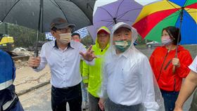 陳時中勘災。（圖／陳時中競總提供)