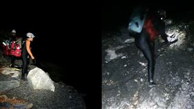 2女奧萬大露營遇颱　警消渡湍急溪水搜救（圖／翻攝畫面）