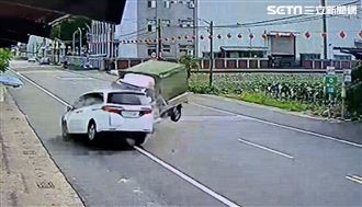 酒駕男逆向猛撞！貨車騰空旋轉2圈畫面曝