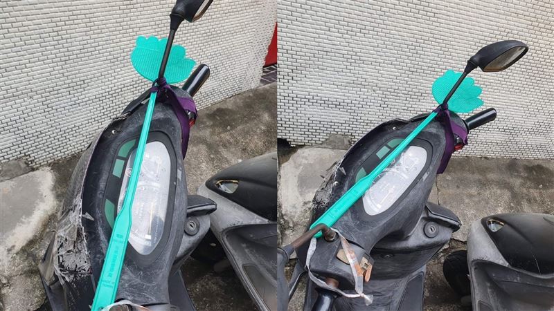 為何機車要綁蒼蠅拍？網笑：是寂寞男孩的