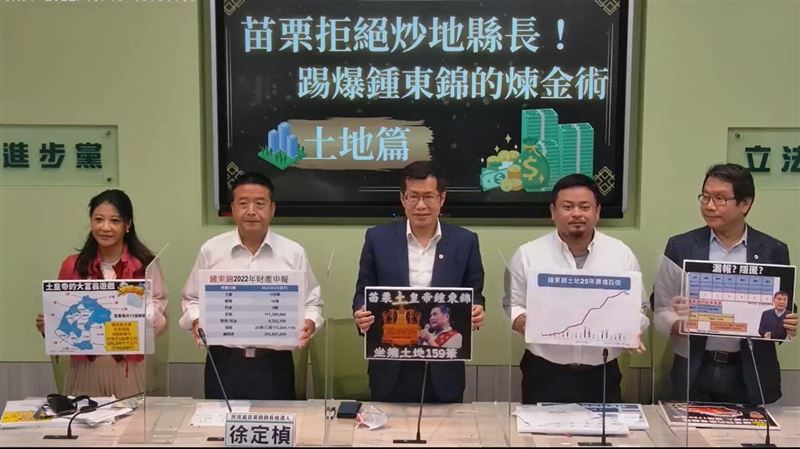 攤開鍾東錦財報　綠委：根本是苗栗土皇帝