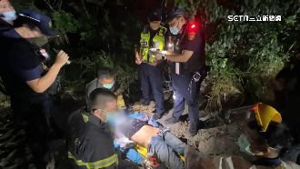 男拒檢跳橋摔斷腿！警搜出上膛手槍、毒品