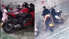 水漬,重機,停車場,監視器,裸男