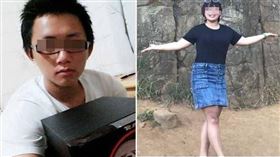 ▲梁嫌（左）將鍾女擄回車內意圖猥褻，過程中不慎將她勒斃。（圖／翻攝畫面）