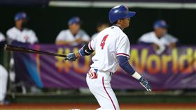 ▲台灣隊20日在U23世界盃棒球賽複賽與韓國隊交手，壽星林岳谷2局下半敲安帶1分打點，助隊追分，可惜終場台灣仍以2比6吞敗。（圖／中央社）