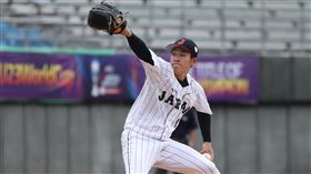 ▲U23日本隊左投富田蓮。（圖／中華棒協提供）