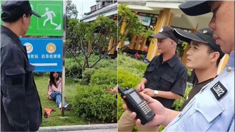 陸女衣衫不整被無視影瘋傳　警：自己脫的