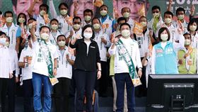 蔡英文參加宜蘭縣長候選人江聰淵溪北競選總部暨宜蘭市長候選人賴瑞鼎競選總部成立大會（圖／民進黨提供）