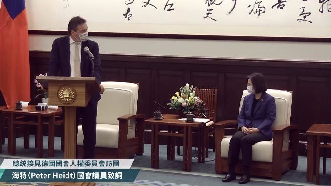 會見蔡總統　德國議員：死刑非常不人道