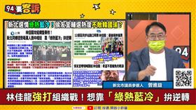 林佳龍能靠「綠熱藍冷」贏？曾進益：侯營喊贏40萬支持者很怒(圖/94要客訴)