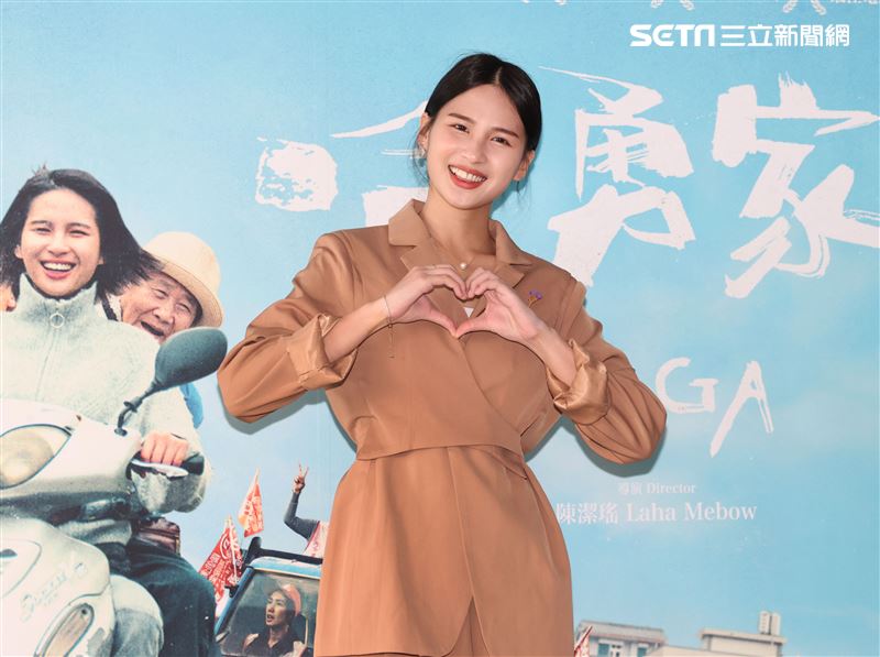 「哈勇家」林亭莉出席金馬入圍茶會。（記者邱榮吉/攝影）