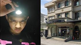 毆打晚安小雞的犯嫌已到案說明。（合成圖／晚安小雞提供、翻攝自Google　Maps）