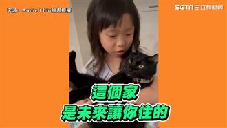 小姐姐說教狂唸黑貓　牠一招讓姐姐融化