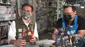 打造桃園願景！鄭運鵬訪模型店搶年輕選票