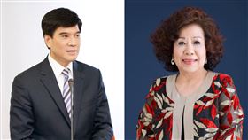 黃義交,黃越綏。（合成圖／翻攝自黃義交、黃越綏臉書）