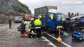 台2線事故。（圖／記者李依璇翻攝）